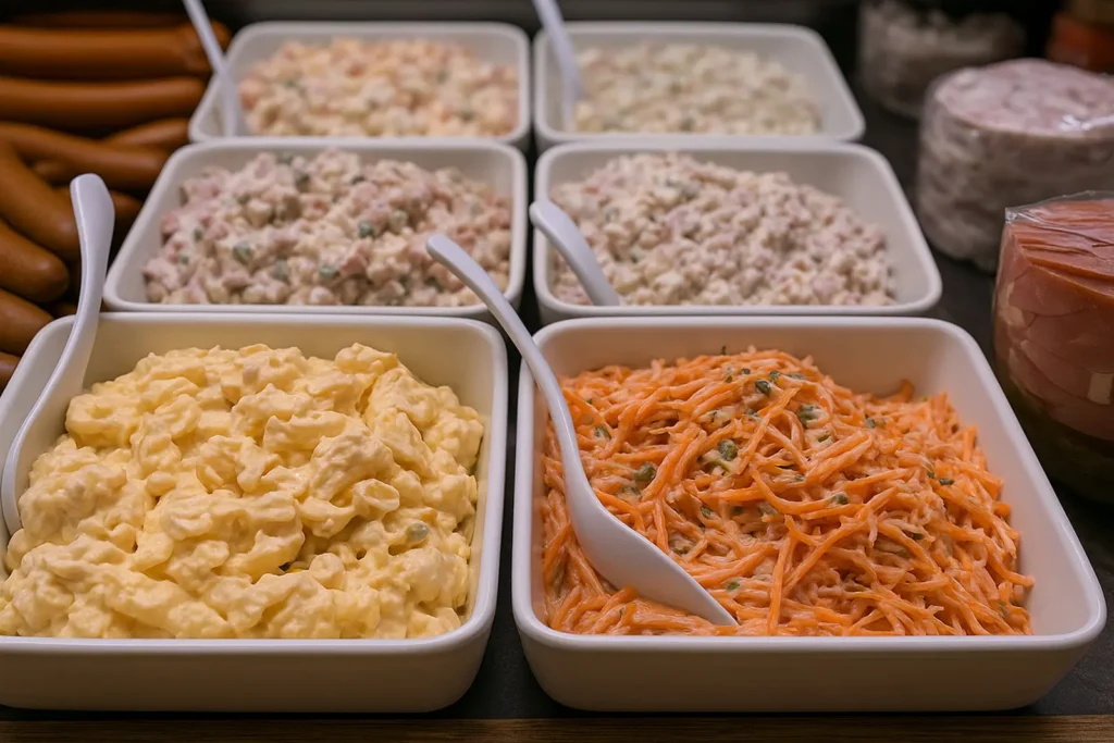 Salatauswahl Frischetheke