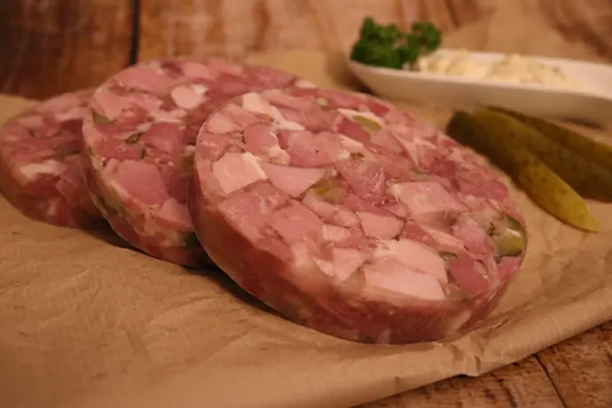 Hausgemachte Wellingsbüttler Sülze süß/sauer